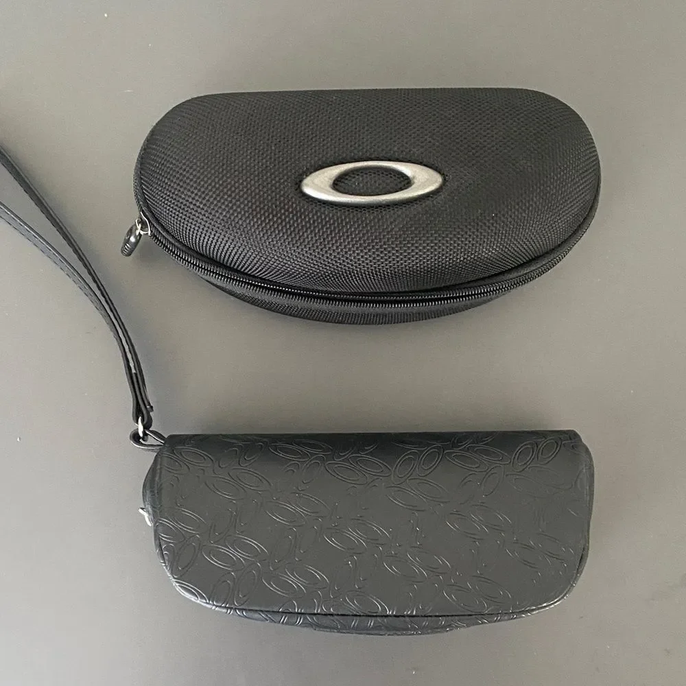 Oakley Set of 2 Black Protective Sunglasses Cases *Cases only